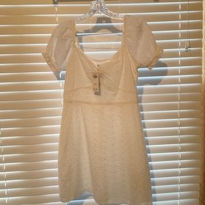 Twist Front Mini Dress